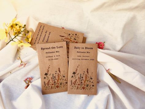 Indian Blanket Flower, Seed Favors, Flower Gardens, Brown Kraft Paper, Overland Park, Wildflower Seeds, Black Eyed Susan, Seed Packets, Tiny Treasures