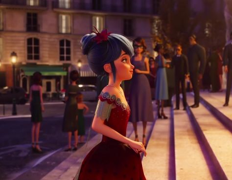 Marinette Dress, Mlb Ladybug, Miraculous Awakening, Miraculous Movie, Awakenings Movie, Princess Dance, Ladybug Art, Ladybug Movie, Me Against The World