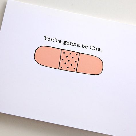 Get Well Soon card by JulieAnna @ Etsy Clinic Art, Creativity Illustration, Its Gonna Be Ok, Party Like Gatsby, My Tummy Hurts, Tummy Hurts, Connecting The Dots, Retirement Cards, The Count