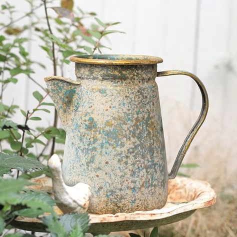 Z² BellaDecor Vintage Metal Milk Jug Vase Flower Vase Small Vases for Flowers Vintage Vase Rustic Vase Pitcher Vase Farmhouse Vase Vintage Decorative Flower Vases for Centerpieces Farmhouse Vases Decor, Milk Vase, Metal Milk Jug, Milk Jug Vase, Centerpieces Vases, Shabby Chic Decor Vintage, Bathroom Gray, Metal Pitcher, Vases For Centerpieces