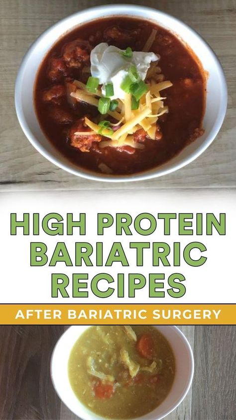 It can be hard to know exactly what to eat to help you meet your protein goals. Sure, you can just Google “high protein recipes”, but are the search results optimal for you or does the recipe have too much fat or too many carbs? I decided to pull together some of my favorite bariatric-friendly high protein recipes that are simple to make, but can also help you meet your protein requirements. Check them out now! Bariatric Protein Recipes, Bariatric Queen, Bariatric Dinner, Bariatric Recipes Sleeve Liquid Diet, High Protein Diet Recipes, High Protein Bariatric Recipes, Bariatric Recipes Sleeve, Bypass Recipes, Soft Foods Diet