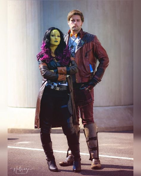 Super Hero Costumes For Couples, Hero Couple Costumes, Character Couple Costumes, Starlord Marvel, Marvel Couple, Superhero Couples Costumes, Superhero Couples, Partner Costumes, Marvel Halloween