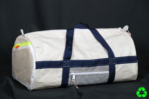 Sails Bags Upcycled Sails Sail Bag, Sailing Trips, Hybrid Design, Leather Duffle Bag, Sailing Outfit, Leather Duffle, One By One, Medium Bags, Green Bag