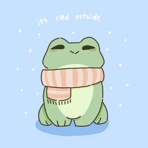 Cute Frog Drawing Cartoons, Frog Christmas Wallpaper, Christmas Frog Drawing, Cute Toad Drawing, Fat Frog Drawing, Frogs Aesthetic, Failing Grades, Kawaii Frogs, Adorable Frogs