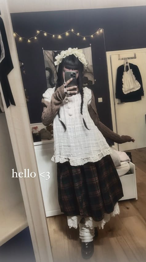 Mori Kei Outfits, Dark Mori Kei, Depop Aesthetic, Mori Kei Fashion, Cute Kawaii Outfits, Clothing Wardrobe, Soft Clothing, Inspo Art, Aesthetic Forest