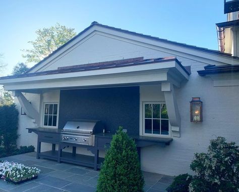 ChrisTippett on Instagram: "Looks like a perfect day for a Sunday afternoon barbecue. New grill area from our Bloomfield Hills, MI renovation #grill #cooking #awning #architecture #design #create #tsbarchitecture Architecture by @tsb_architecture; landscape by @kaisertrabuela; interiors by @hickmandesignassociates" Grill Awning, Grilling Area, Outdoor Covered Patio, Decks And Patios, Grill Area, Sunday Afternoon, A Perfect Day, Wood Light, Outdoor Grill