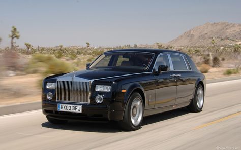 Rolls-Royce Phantom Extended Wheelbase:  Country of origin United Kingdom. Engine 453-hp, 6.75-liter V-12. 0-60 mph in 5.8 seconds. Starting price $298,900. Wallpapers Cars, Most Luxurious Car, Cars Tattoo, Tattoo Car, Quotes Car, Cars Drawing, Wallpaper Car, Aesthetic Cars, Rolls Royce Motor Cars