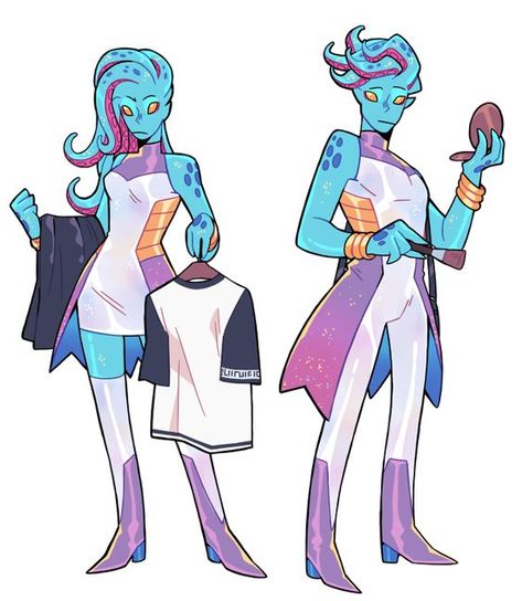 Alien Design Art, Alien Species Design, Sci Fi Character Design Aliens, Reference Drawing Hair, Alien Races Character Design, Cute Alien Oc, Monster Prom Oc, Alien Race Concept Art, Alien Oc Art