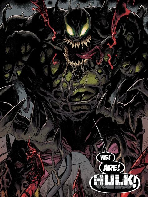 The VENOM HULK is Finally Born (and Worth The Wait) | Screen Rant Venom Reference, Dark Marvel, Venom Hulk, Ryan Stegman, Absolute Carnage, Album Wallpaper, Venom Symbiote, Carnage Marvel, Continental Drift