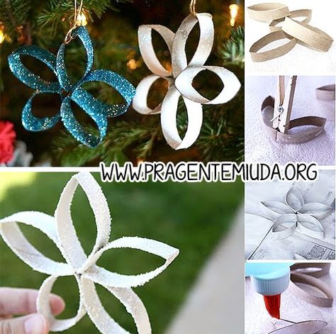 enfeites de natal estrelas com reciclagem de rolo de papel higiênico Terra Cotta Pot Crafts, Projects For Kids, Live Lokai Bracelet, Christmas Time, Origami, Christmas Crafts, Merry Christmas, Christmas Decorations, Novelty Christmas