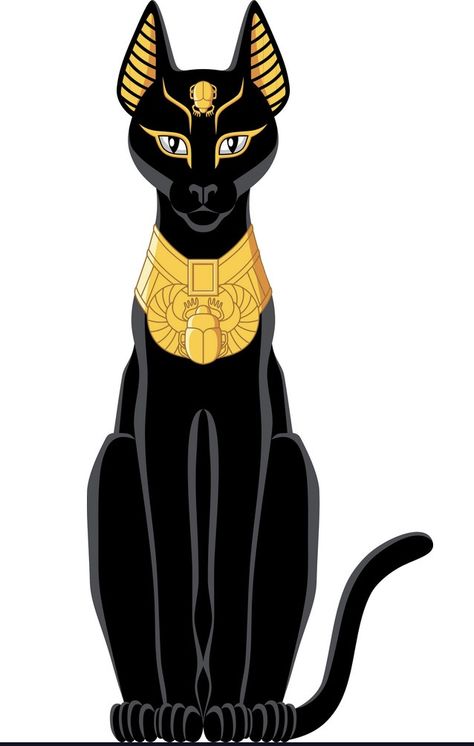 Cat Head Drawing, Egyptian Cat Tattoos, Egyptian Drawings, Vector Painting, Egyptian Cats, Elephant Coloring Page, Head Drawing, Egyptian Cat, Cat Stock