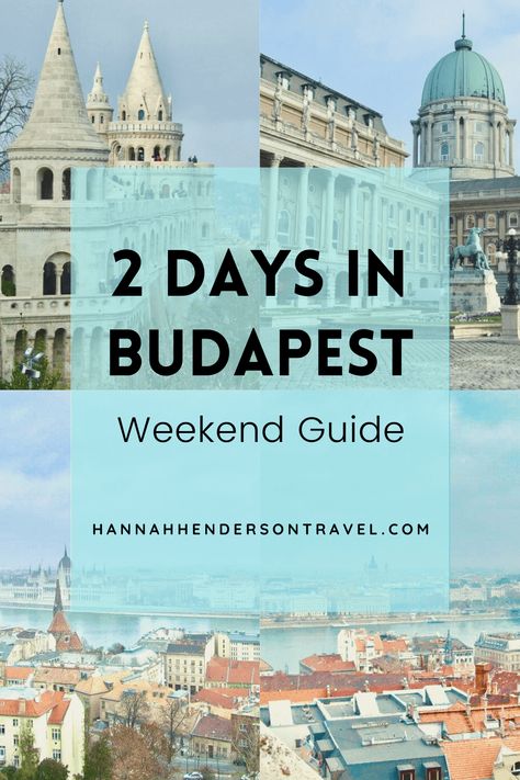 Budapest is a feast for the eyes, soul, and stomach. 2 days in Budapest will show you plenty of sights, warming food and friendly people! #Budapest #WeekendGuide #Travel European City Breaks, Dramatic Photos, Explore Dream Discover, Buda Castle, Thermal Bath, Houses Of Parliament, Weekend Breaks, Dream Travel Destinations, Lifestyle Travel