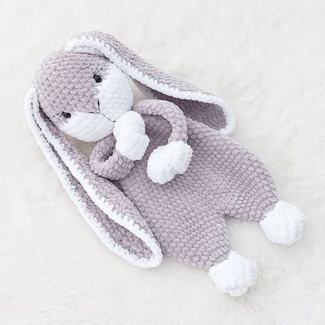 Crochet plushies Crochet Bunny Snuggly, Free Snuggler Pattern, Crochet Bunny Snuggler Pattern, Crochet Floppy Bunny Ears, Crochet Bunny Snuggler Free Pattern, Bunny Snuggler Crochet Pattern Free, Crochet Comforter Pattern Free, Crochet Bunny Lovey Free Pattern, Bunny Lovey Crochet Pattern Free