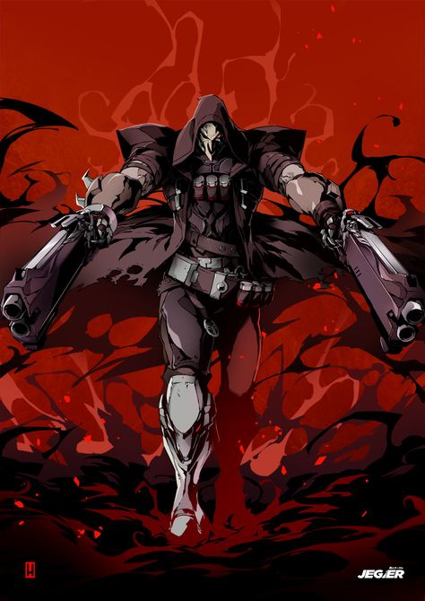 ArtStation - REAPER, Hary Istiyoso Overwatch Reaper Fanart, Loving Reaper, Overwatch Bastion, Dark Aura, Gabriel Reyes, Reaper Overwatch, Overwatch Reaper, Overwatch Funny, Art Pics