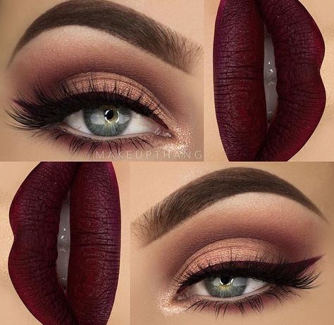 Maroon Matte Lipstick, Maquillage Kylie Jenner, Brown Smokey Eye Makeup, Make Up Diy, Burgundy Makeup, Burgundy Lips, Wedding Hairstyles And Makeup, Burgundy Lipstick, Wedding Makeup Tips