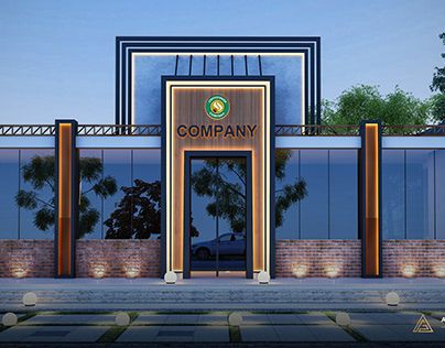 Showroom Exterior Design Shop Fronts, Company Facade Design, Restaurant Front Design Entrance, Shop Exterior Design Modern, Company Entrance, Car Showroom Architecture, Amphitheater Architecture, Restaurant Exterior Design, Architectural Animation