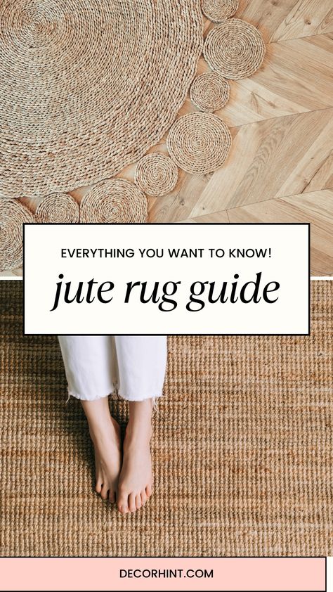 Dive into the world of home decor ideas and  jute rugs with our comprehensive FAQ guide! Learn about the origins, benefits, and care tips for these sustainable and stylish rugs. Click here to read now! Vintage Rug Layered Over Jute, Jute Rug Layering, French Country Foyer, Jute Rug Bedroom, Outdoor Jute Rug, Chunky Jute Rug, Rug Over Carpet, Jute Wool Rug, Braided Jute Rug