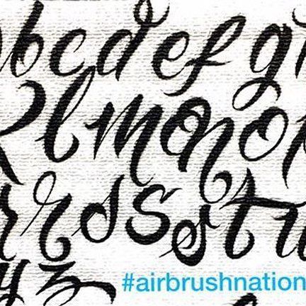 Erbey "Herby" Villanueva on Instagram: "Airbrush ABC script lettering.Today's practice...#airbrushnation #teamiwata #createxcolors #artbyherby" Airbrush Lettering, Script Lettering, September 2, Abc, On Instagram, Instagram