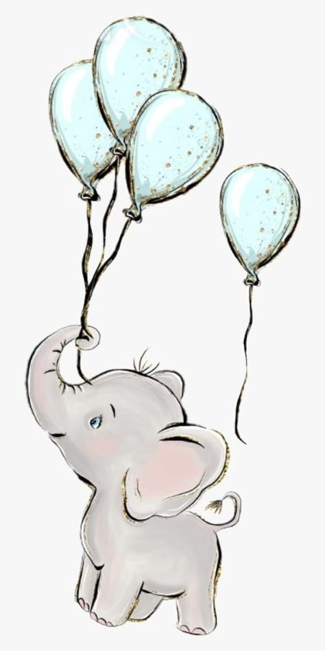 Baby Elephant Cartoon, Espresso Cake, Baby Deco, Balloon Cake, Cartoon Boy, Sketch Inspiration, Elephant Art, Baby Elephant, Moana