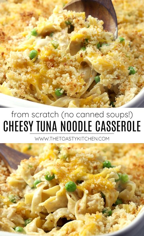 Food Network Recipes Foodnetwork.com, Cheesy Tuna Noodle Casserole, Cheesy Tuna Casserole, Tuna Noodle Casserole Easy, Tuna Noodle Casserole Recipe, Tuna Casserole Recipes, Noodle Casserole Recipes, Tuna Noodle Casserole, Tuna Noodle