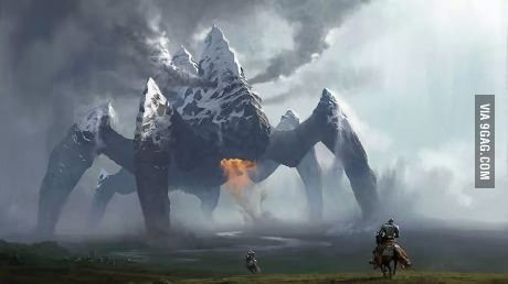 Walking Mountain Chase Stone, Mountain Monsters, Creature Fantasy, Shadow Of The Colossus, Giant Monsters, 다크 판타지, Monster Concept Art, Fantasy Monster, Fantasy Artist