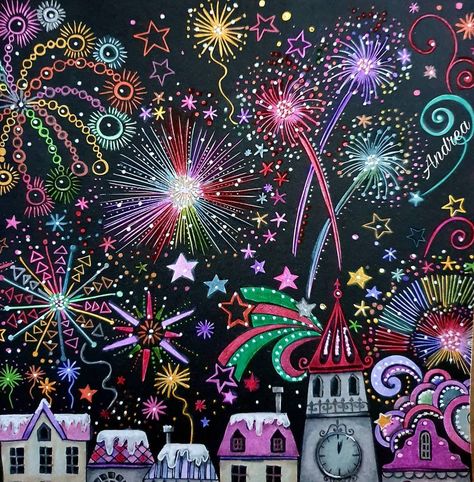 Firework Colors, Fireworks Images, Fireworks Art, Fireworks Pictures, Happy New Year Fireworks, Space Themed Bedroom, Fireworks Festival, Rita Berman, New Year Illustration