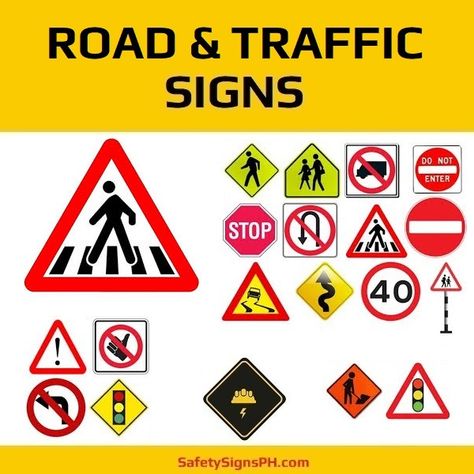 Custom Regulatory Road Signs - SafetySignsPH.com Philippines Road Traffic Signs, Regulatory Signs, Galvanized Sheet Metal, Mindoro, Hazard Sign, Danger Signs, Coded Message, Galvanized Sheet, Bataan