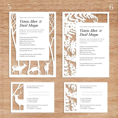 Woodsy Invitations, Deer Cutout, Laser Cut Paper, Design Invitation, Wedding Stationery Suite, Invitation Inspiration, Up Book, Paper Cut Art, Woodland Wedding