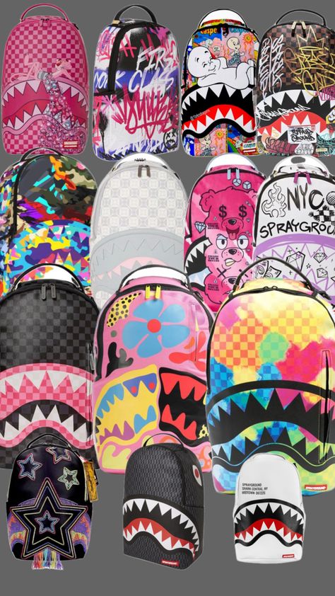 Sprayground Backpack, Best Backpacks For School, Pretty Backpacks, Cute Backpacks For School, Preppy Phone Case, Spray Ground, Cute Dreads, Stylish School Bags, Backpack Outfit