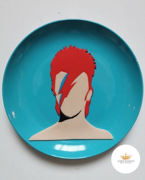 Music Ceramic Art, Pop Art Pottery, David Bowie Painting Easy, Styling Home, Girls Room Design, Bowie Art, Clay Artist, Cerámica Ideas, Record Art