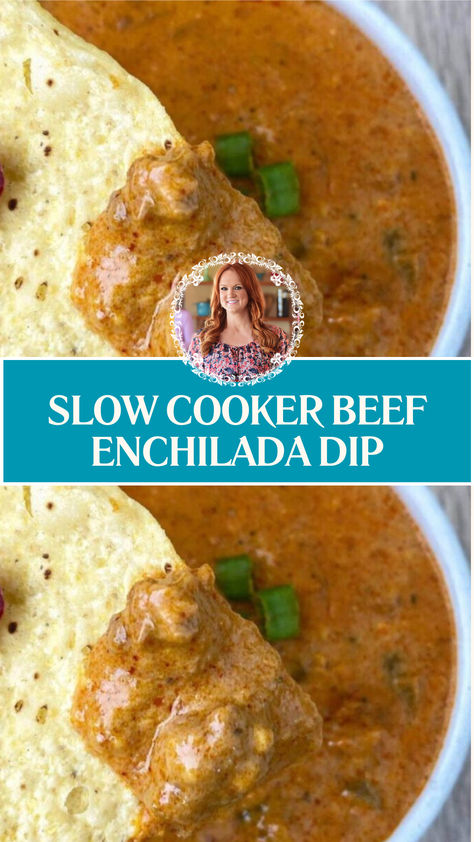 Pioneer Woman Slow Cooker Beef Enchilada Dip Mexican Beef Dip, Pioneer Woman Enchiladas, Enchilada Sauce Green, Cheese Enchilada Sauce, Enchilada Dip Recipe, Beef Enchilada Dip, Cream Cheese Enchiladas, Enchilada Dip, Slow Cooker Enchiladas