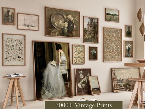 3000 Vintage Wall Art Prints Set, Gallery Wall Art Set, MEGA BUNDLE Wall Prints, French Farmhouse Home Decor, Country Digital Wall Art Set - Etsy Sweden French Farmhouse Home, Vintage Wall Art Prints, Home Decor Country, Gallery Wall Art Set, Farmhouse Home Decor, Vintage Botanical Prints, Gallery Wall Art, French Farmhouse, French Decor