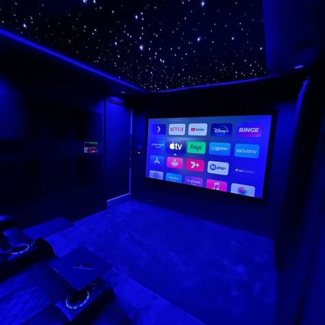 Creative Home Theater Ideas: 10 Themes to Inspire You Tiny Theater Room Ideas, Home Movie Theatre Ideas, Cozy Projector Room, Small Home Theatre Design, Movie Theatre Room Ideas, Mini Theater Room Design, Theater Game Room Ideas, Small Movie Theater Room Ideas, Theater Room Paint Colors