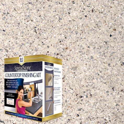 DAICH SpreadStone Mineral Select 1 qt. Oyster Countertop Refinishing Kit (4-Count) Daich Spreadstone, Countertop Refinishing Kit, Countertop Refinishing, Countertop Paint Kit, Bath Countertops, Refinish Countertops, Countertop Kit, Tile Refinishing, Laminate Counter