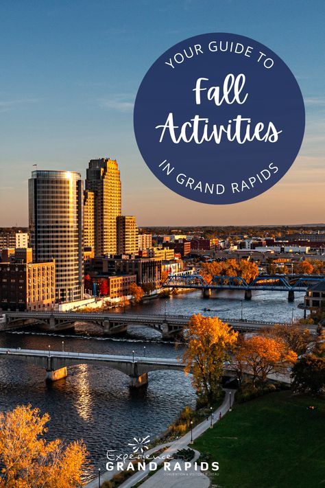 Discover the excitement of Fall in Grand Rapids; the possibilities are endless! 🍂 Fulton Street, Halloween Events, Autumn Weekend, Pumpkin Patches, Fall Events, Changing Leaves, Printable Maps, Restaurant Week, West Michigan