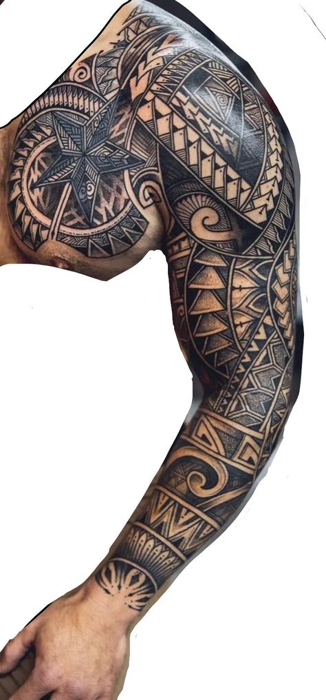 Tattoo Styles For Men, Polynesian Tattoo Sleeve, Tato Maori, Egyptian Tattoo Sleeve, Full Sleeve Tattoo Design, Men Tattoos Arm Sleeve, Maori Tattoo Designs, Full Arm Tattoos, Half Sleeve Tattoos For Guys