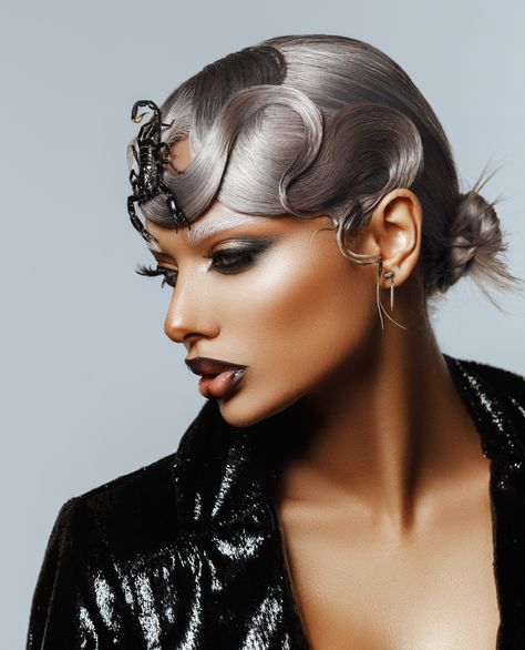 Scorpio Zodiac Photoshoot, Editorial Hair And Makeup, Scorpio Theme Photoshoot, Scorpion Photoshoot, Scorpio Season Photoshoot, Scorpio Hairstyles, Sagittarius Photoshoot, Scorpio Photoshoot Ideas, Scorpio Birthday Photoshoot