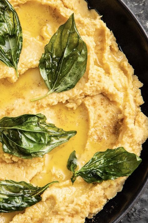 Chickpea Mash, Baked Bean Casserole, Game Pie, Fresh Herb Recipes, Great British Chefs, Basil Recipes, Chickpea Recipes, Bone Marrow, Main Course Recipes