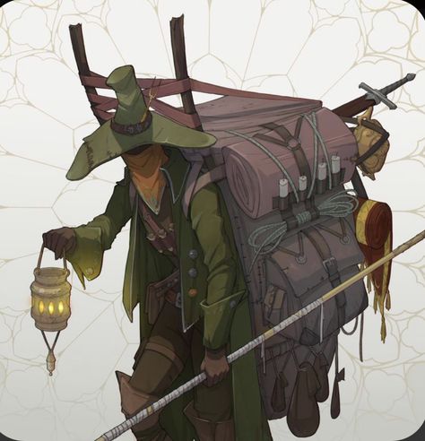 Wandering Merchant, 캐릭터 드로잉, Dungeons And Dragons Characters, Arte Fantasy, Fantasy Rpg, Creature Concept, Fantasy Inspiration, Character Design References, Dnd Characters