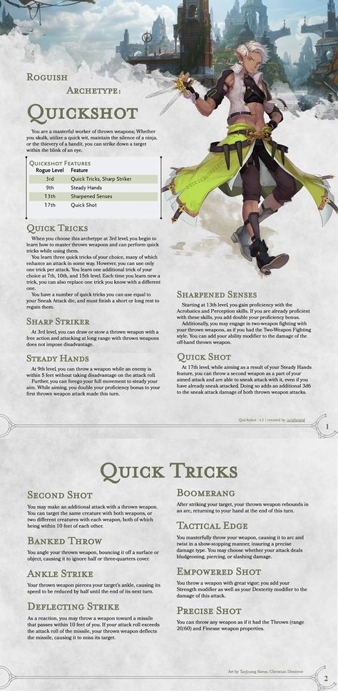 Dnd Subclasses Rogue, Dnd 5e Character Ideas, Rogue Archetypes Homebrew, D&d Classes Homebrew, D&d Subclasses, Dnd Homebrew Classes 5e Rogue, Dnd Character Classes, Rogue Subclass Homebrew, Dnd Home Brew Races