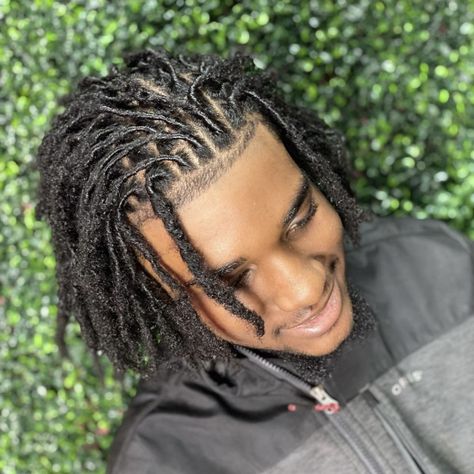 Faux Locs For Men, Male Short Locs Hairstyles Black Man, Brother Locs, Beginner Dreads For Men, Styles For Men’s Locs, Dreds Locs Man, Men Loc Extensions, Dreads Short Hair, Dreadlocks Hair Care