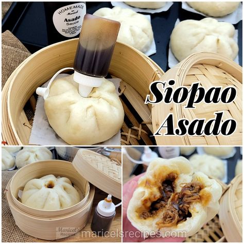 Siopao Filling Recipe, Siopao Dough Recipe, Siopao Asado Recipe, Pork Asado, Siopao Recipe, Asado Recipe, Philippines Recipes, Filipino Food Dessert, Cut Recipe