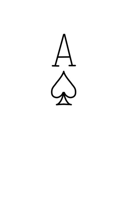 Small Spades Tattoo, Spade Finger Tattoo, Ace Of Hearts Tattoo Design, Ace Of Spades Tattoo Behind Ear, A Spade Tattoo, Ace Of Spades Tattoo Men, Ace Tattoo Ideas, Ace Of Hearts Tattoo, Tat Stencils