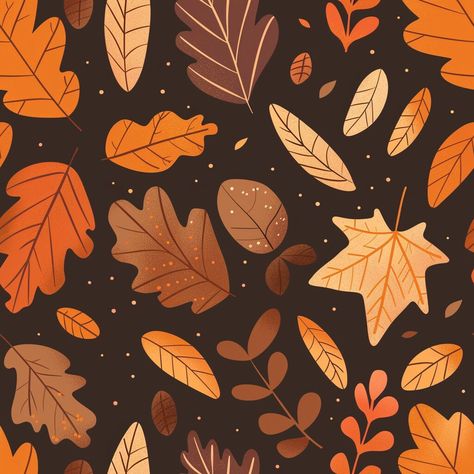 These autumn leaves seamless patterns are perfect for any DIY design project. Use them to create greeting cards, invitations, nursery decor, scrapbooking pages, prints, mugs, posters, stickers, website designs, social media graphics, and more--your imagination is the only limit! Endless Versatility: Our digital designs are suitable for a wide range of artistic endeavors. From scrapbooking to web design, these patterns add depth and dimension to your projects. High-Quality Artistry: Each piece of Leaf Patterns, Fall Doodles Autumn, Autumn Design, Fall Leaves Pattern, Autumn Pattern, Leave Pattern, Leaves Pattern Design, Wallpaper Iphone Boho, Tech Background