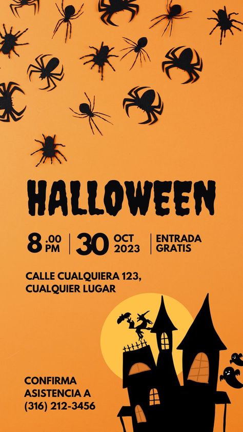 Crea las mejores invitaciones para tus fiestas de Halloween con estas plantillas 👻 Halloween Invitaciones, Halloween Template, Halloween Promotions, Fiesta Halloween, Zombie Birthday, Halloween Templates, Invitation Card Design, The Duff, Birthday Party Themes