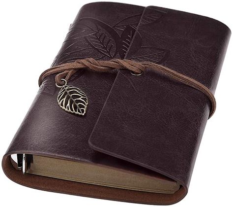 Coffee Office, Refillable Leather Journals, Cool Gifts For Teens, Leather Bible, Vintage Writing, Leather Journal Notebook, Leather Bound Journal, Diary Gift, Bible Study Notebook