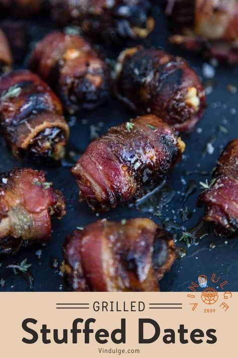 Smoked Beef Brisket Recipes, Smoked Honey, Grilled Bacon, Wrapped Dates, Pork Belly Burnt Ends, Bacon Wrapped Dates, Beef Brisket Recipes, Bacon On The Grill, Appetizers For A Crowd