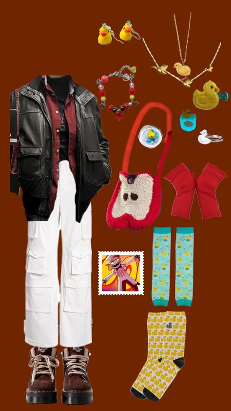 Lucifer Morningstar inspired outfit 🍎🌳🐥⚪️🐤🔴 Hotel Codes, Character Inspired Outfits, Lucifer Morningstar, Morning Star, Hazbin Hotel, Outfit Inspirations, Hotel, My Style, Clothes