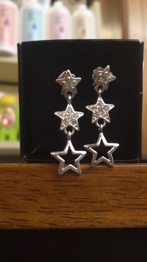 2000s Earrings Aesthetic, 2000s Earrings, 2000s Jewelry, Star Jewellery, Y2k Accessories, Star Cluster, Y2k Jewelry, Avon Jewelry, Funky Jewelry