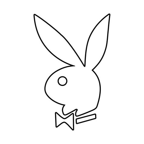 Play Bunny Tattoo, Bunny Tattoo Stencil, Playboy Tattoo Design, Play Boy Tattoo Men, Playboy Bunny Drawing, Easy Tattoos For Men, Simple Tattoo Stencils For Men, Play Boy Tattoo, Playboy Bunny Tattoo Design